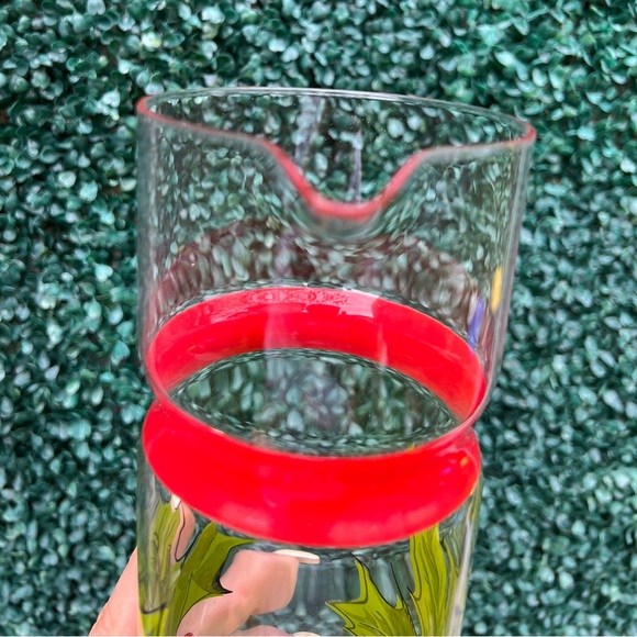 Vintage Christmas glass decanter, juice jug/ water jug - Picture 8 of 9